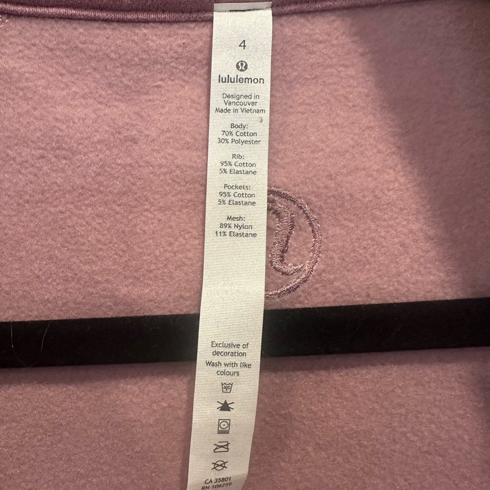 Lululemon Radiant Jacket II in Spanish Rose | Size 4 EUC Like New | Retail $118 - Picture 6 of 17
